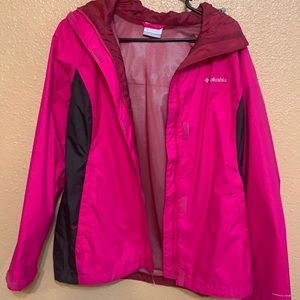 Women’s pink Columbia jacket size small